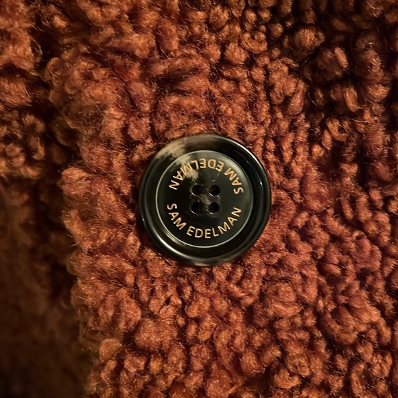 Sam Edelman teddy bear coat, small, rust color, super cute, NWOT - Picture 4 of 5